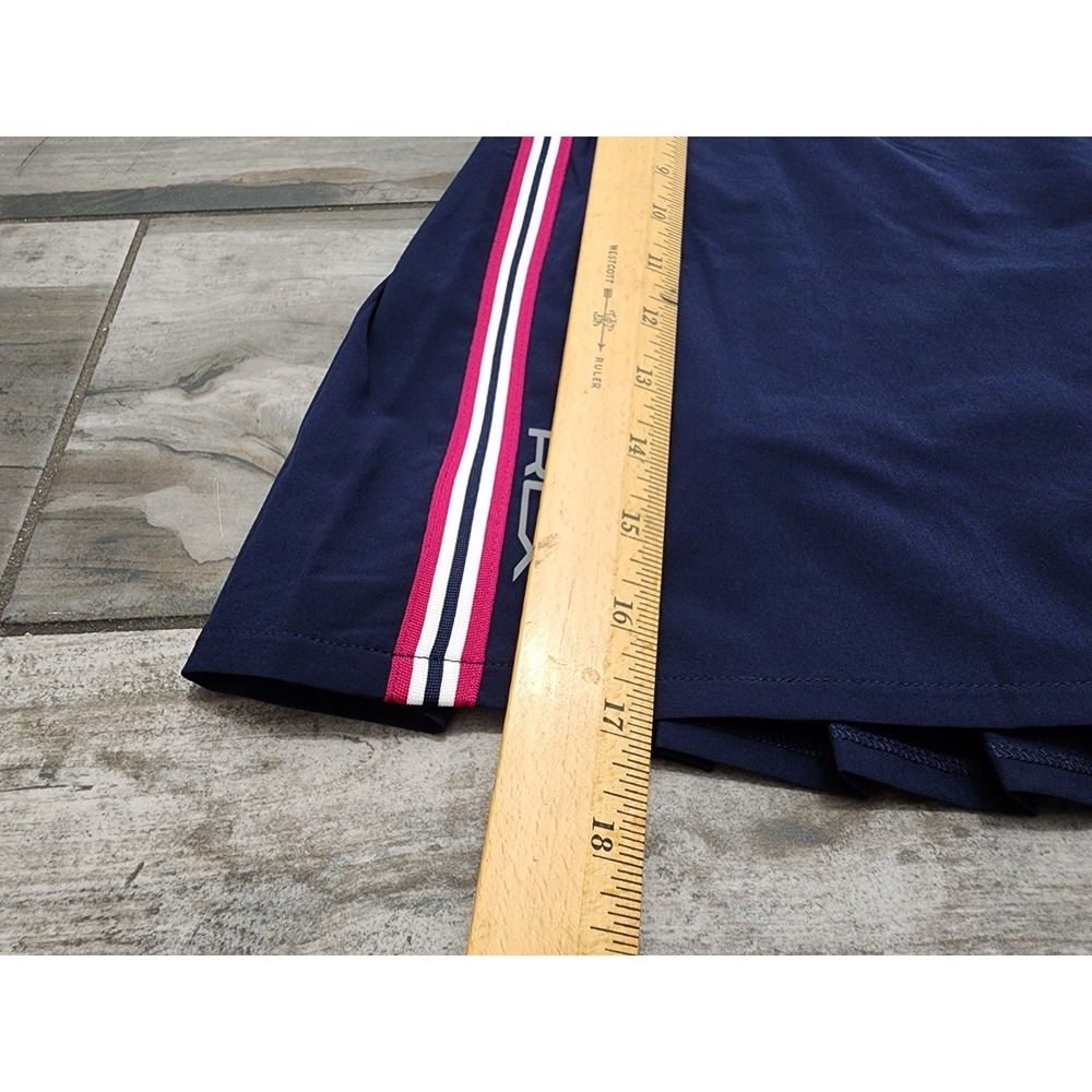 RLX Ralph Lauren Performance Fabric Wrap Skirt Golf Concept 1 Navy - Picture 10 of 11